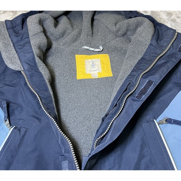 Lands End Kids Squall Parka Jacket Waterproof Insulated Size Large 14-16 Blue - Picture 6 of 16